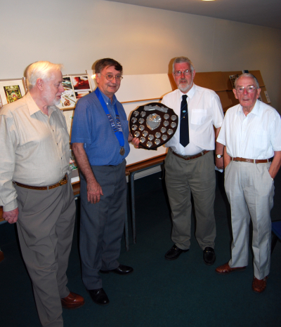 Alan Crozier, President Brian Allcock,
                        Richard Page and Roy Palmer